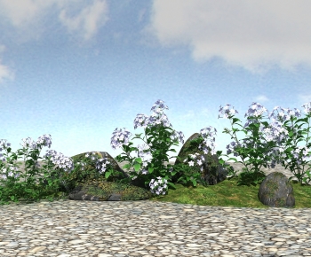 Modern Flowers And Grass-ID:405281072