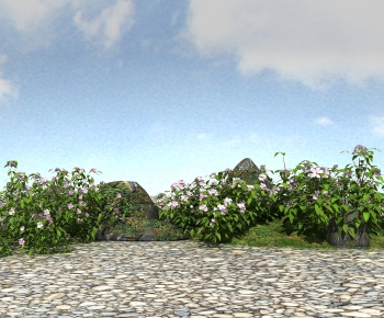 Modern Flowers And Grass-ID:603475099