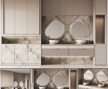 Modern Bathroom Cabinet-ID:639446976