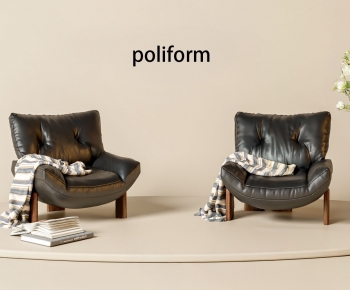 Poliform现代风格皮革休闲沙发椅-ID:172516117