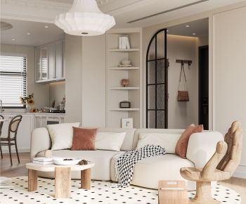 French Style A Living Room-ID:127860072