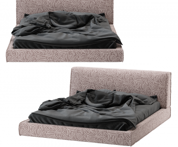 Modern Double Bed-ID:803141125