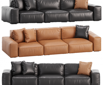 Modern Three-seat Sofa-ID:644206054