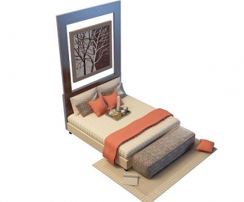 Modern Double Bed-ID:189194926