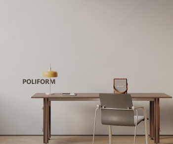 poliform现代书桌椅组合-ID:628020053