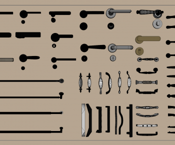 Simple European Style Door Handle-ID:673036109