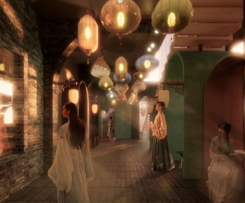 New Chinese Style Commercial Street-ID:269107108