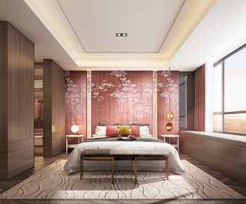 New Chinese Style Bedroom-ID:602746017