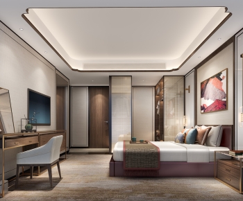 New Chinese Style Bedroom-ID:792342907