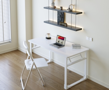 Modern Computer Desk And Chair-ID:715240962