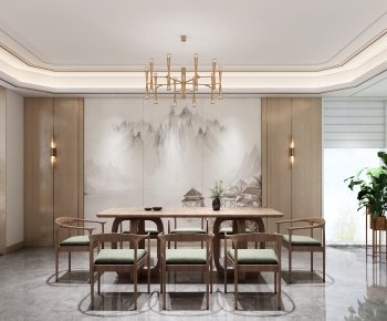 New Chinese Style Dining Room-ID:551021155