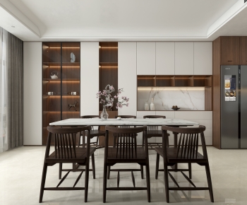 New Chinese Style Dining Room-ID:429239034