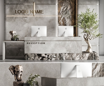 Modern Reception Desk-ID:408379085