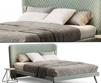 Modern Double Bed-ID:886904003