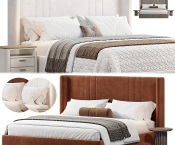 Modern Double Bed-ID:356988913