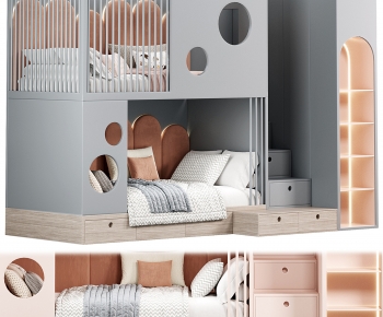 Modern Bunk Bed-ID:942846068