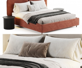 Modern Double Bed-ID:376300102