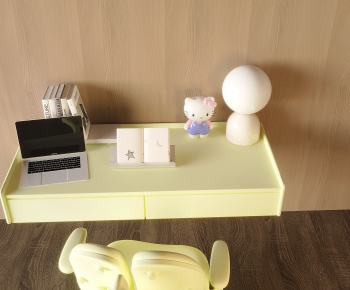 Modern Computer Desk And Chair-ID:132911929