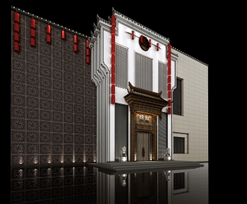 Modern Facade Element-ID:944973958