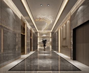 Modern Office Elevator Hall-ID:119409684