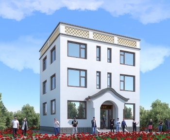 New Chinese Style Appearance Of Commercial Building-ID:943198921