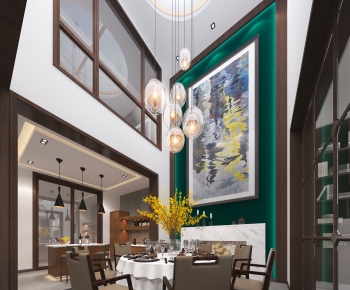 New Chinese Style Dining Room-ID:794379957