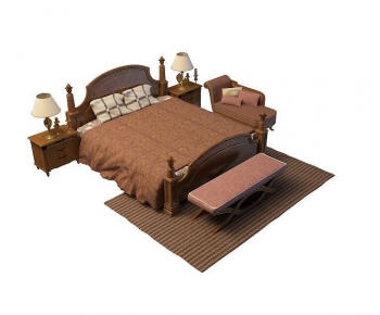 European Style Double Bed-ID:522670767