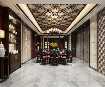 New Chinese Style Dining Room-ID:340627918