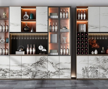 Modern Wine Cabinet-ID:413858891