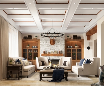 American Style A Living Room-ID:417455911