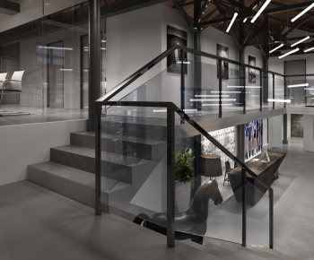 Modern Office Stairwell-ID:391271177