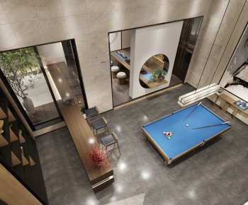 Modern Billiards Room-ID:669934038