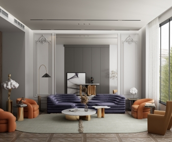 French Style A Living Room-ID:247448927