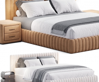 Modern Double Bed-ID:674970121