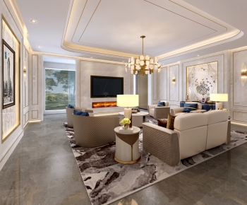 Modern A Living Room-ID:307758096