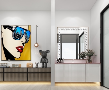 Modern Entrance Cabinet-ID:910964974