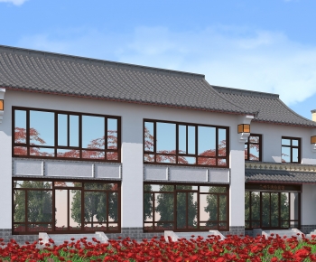 New Chinese Style Appearance Of Commercial Building-ID:991724971