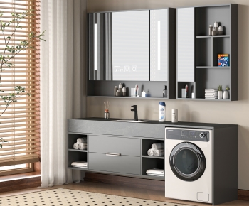 Modern Bathroom Cabinet-ID:185664898