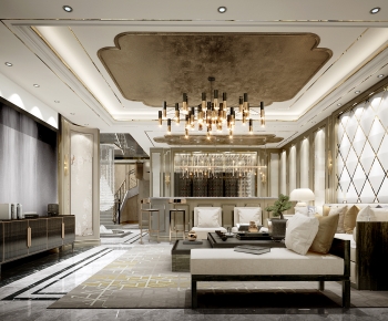 Modern A Living Room-ID:285523899