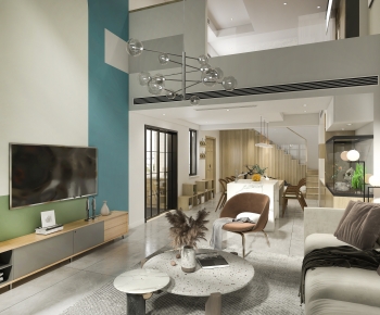 Modern A Living Room-ID:544950013