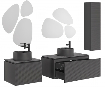 Modern Bathroom Cabinet-ID:158063897