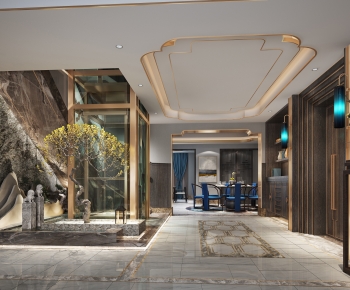 New Chinese Style Hallway-ID:195327044