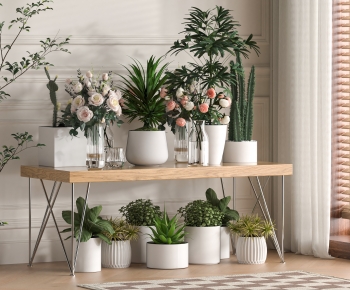 Modern Potted Green Plant-ID:200465927