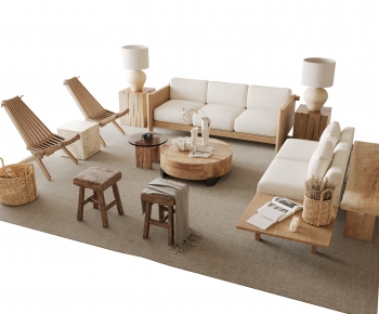 Wabi-sabi Style Sofa Combination-ID:329571016