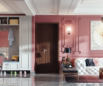French Style A Living Room-ID:581058034