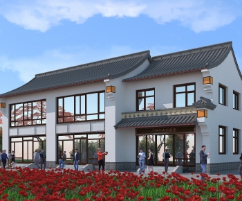 New Chinese Style Appearance Of Commercial Building-ID:870004891