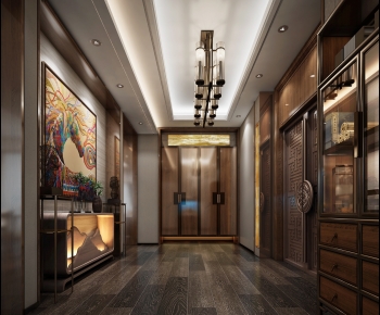 New Chinese Style Hallway-ID:240809959