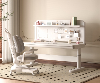 Modern Computer Desk And Chair-ID:746551046