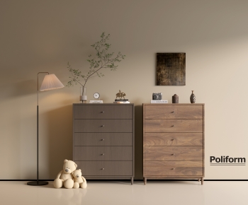 poliform现代中古风实木斗柜组合-ID:508240944
