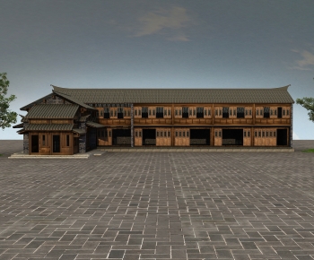 Chinese Style Ancient Architectural Buildings-ID:616239075